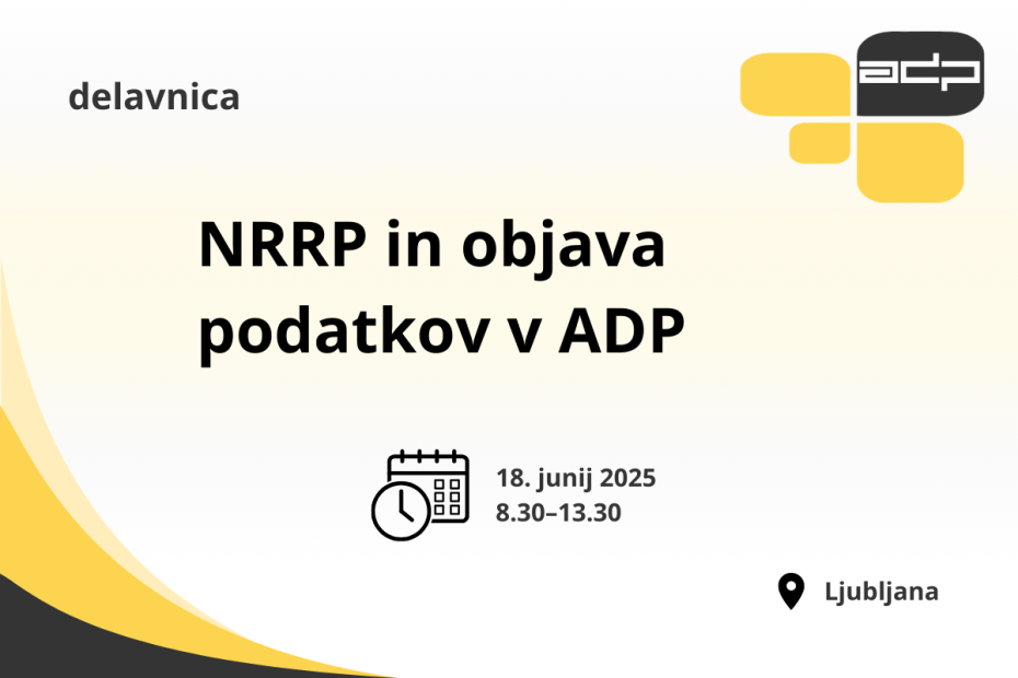 Delavnica NRRP in objava podatkov v ADP