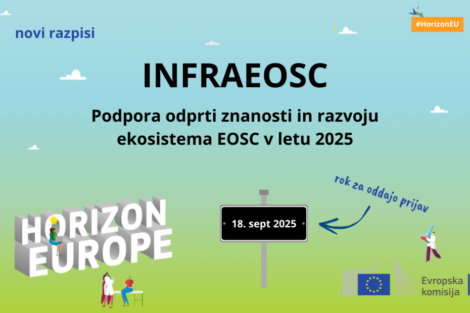 INFRAEOSC podpora OZ in razvoju ekosistema EOSC v 2025