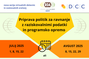 Priprava politik za ravnanje z raziskovalnimi podatki in programsko opremo