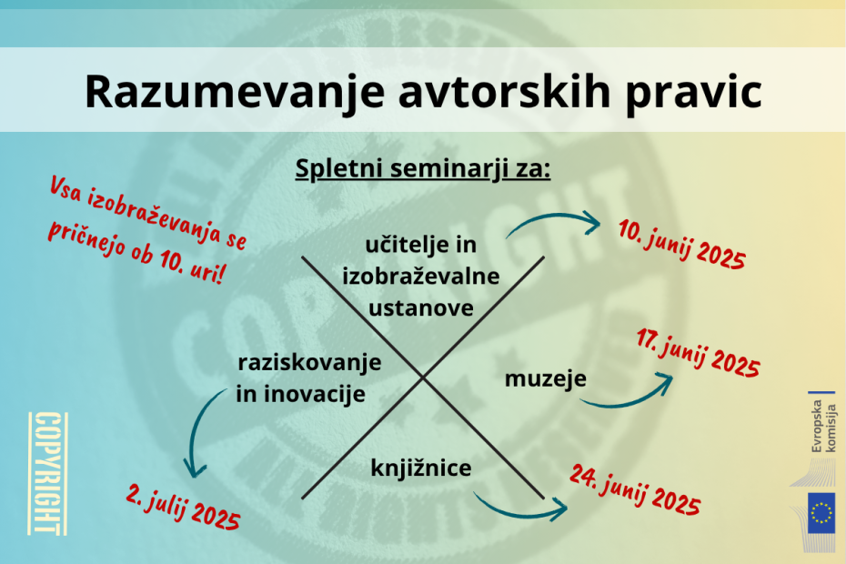 Razumevanje avtorskih pravic - seminarji