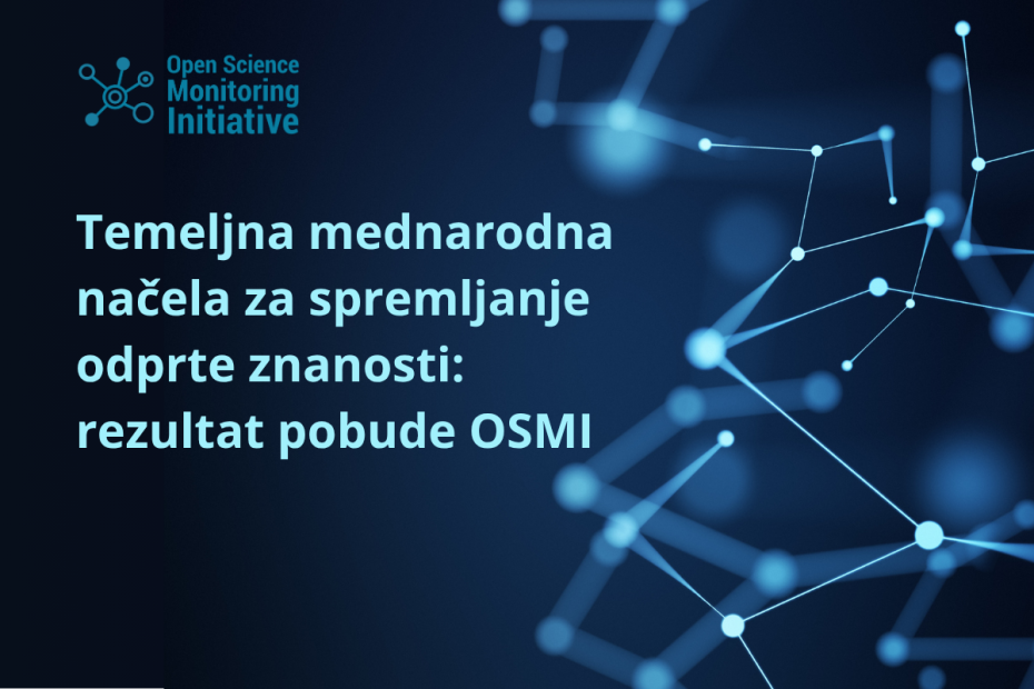temeljna mednarodna načela za spremljanje odprte znanosti
