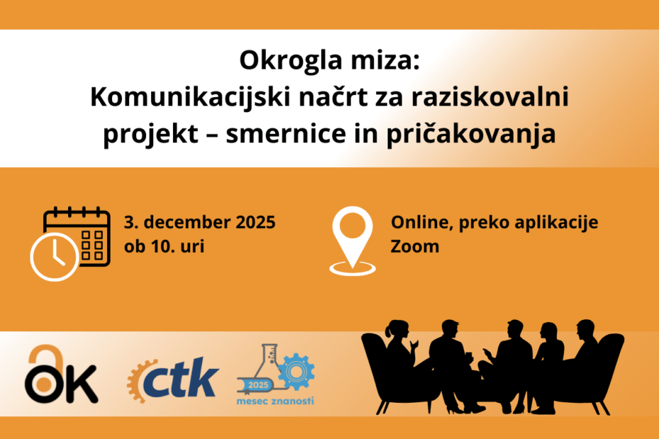 Okrogla miza Komunikacijski načrt za raziskovalni projekt