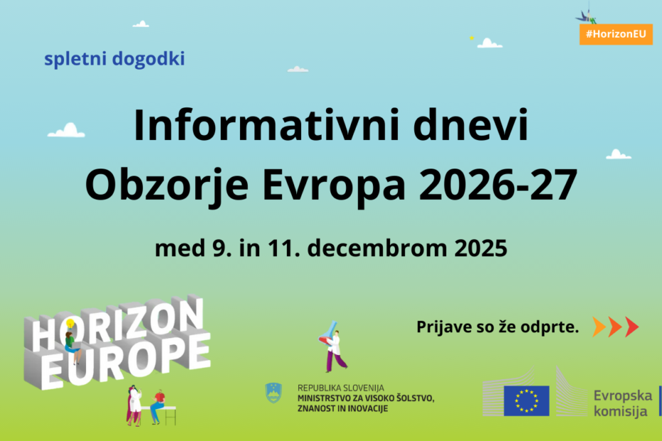 Informativni dnevi Obzorje Evropa 2026-27