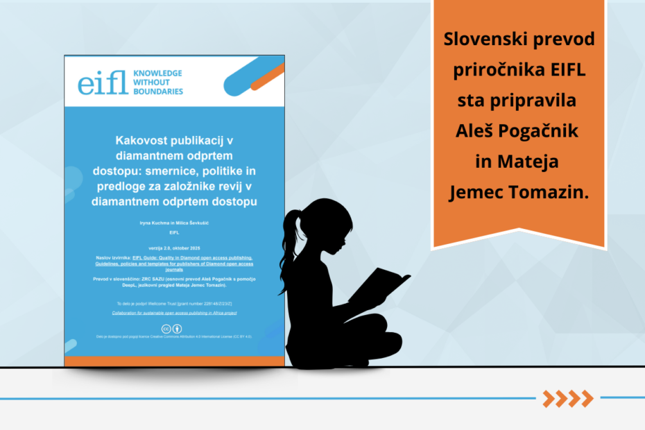 Slovenski prevod priročnika EIFL Kakovost publikacij v DOA